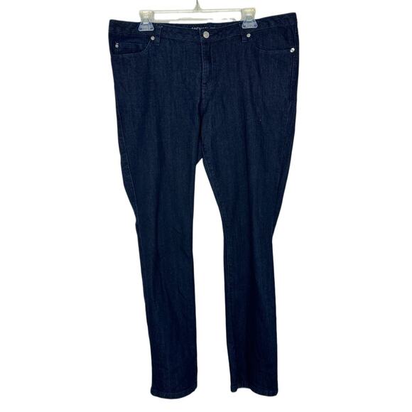 Michael Kors Denim - Michael Kors Women's Logo Jeans Size 14 Mid Rise Dark Wash